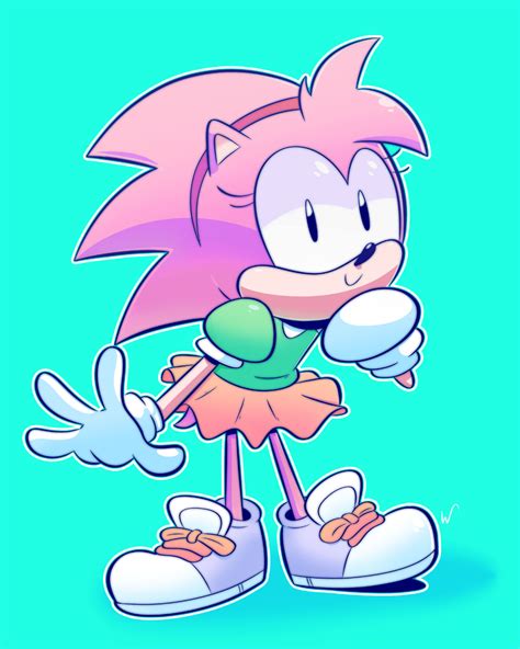 Classic Amy Rose Deviantart