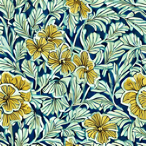 Fiori Tropicali Nello Stile Di William Morris Creative Fabrica