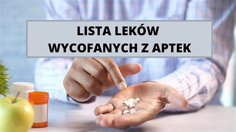 Te leki zostały wycofane z aptek przez Mamy nową zaktualizowaną