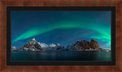 Northern Lights Above Lofoten Islands In Winter Photo Print | Photos by ...