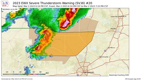 Texas Weather Alerts On Twitter Ewx Issues Severe Thunderstorm