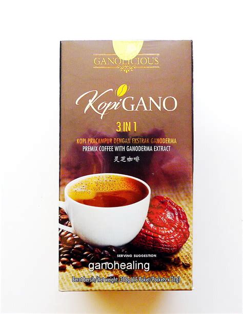 20 Boxes Gano Excel 3 In 1 Coffee Ganoderma Reishi Lingzhi Instant Cafe