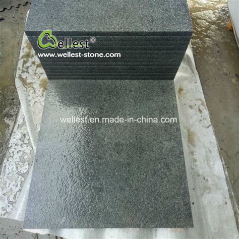 Chinese Flamed Padang Dark Grey Granite Tile For Patio Paving Pool