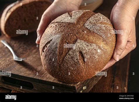 Vintage Bread Photo Original Raw Wheat Bread Hi Res Photo Stock Photo