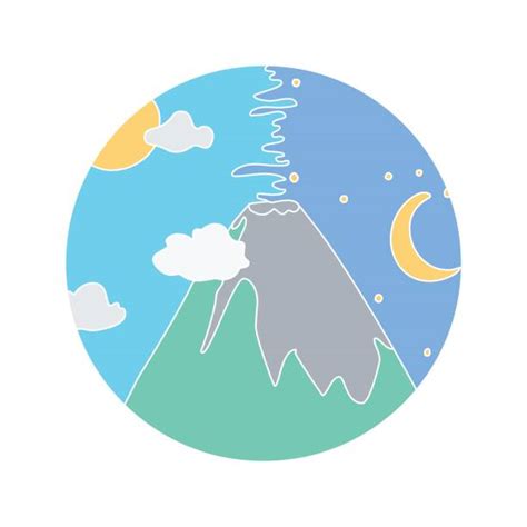 Gunung Merapi Ilustrasi Grafik Vektor And Clip Art Bebas Royalti Istock