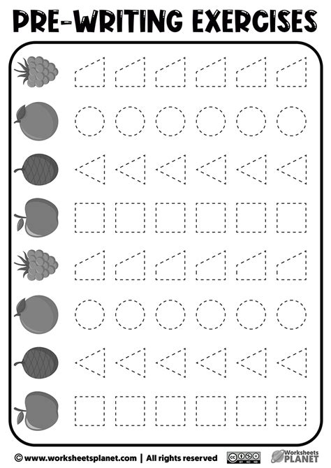 Printable Prewriting Activities for Preschoolers