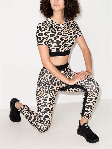 Rabanne Leopard Print Cropped Top Farfetch