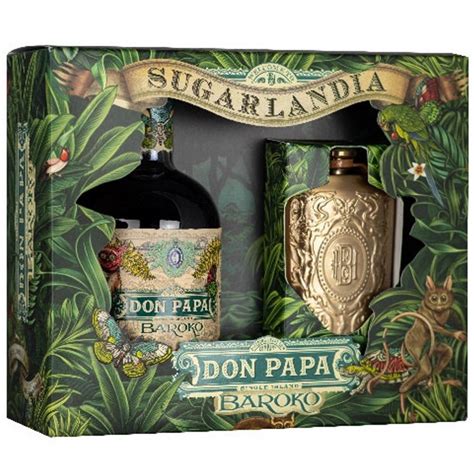 Don Papa Baroko Hip Flask Geschenkbox Vol L