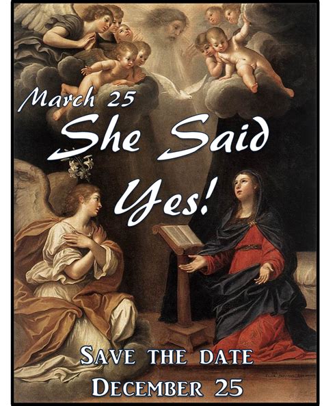 March Happy Feast Of The Annunciation Luke Mary Said Behold