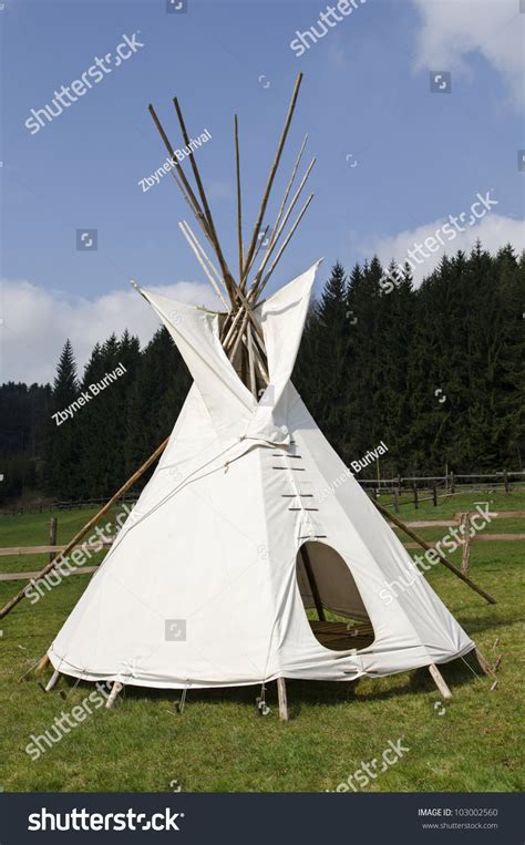 Native American Wigwam On The Meadow Stock Photo 103002560 : Shutterstock