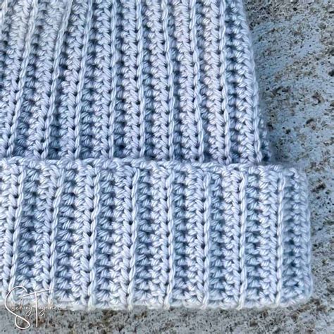 easy crochet ribbed hat  pattern