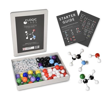 Logiclabs Organic Chemistry Model Kit 239 Pieces With Starter Guide