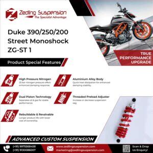 Duke Street Monoshock Zedling Suspension