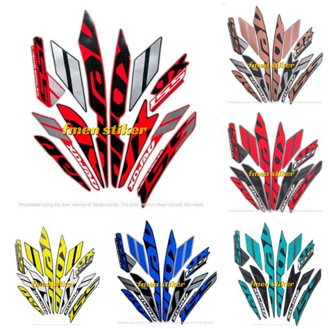 Jual Stiker Striping LIs Body Motor Yamaha Aerox Vva 155 2019 Full Set