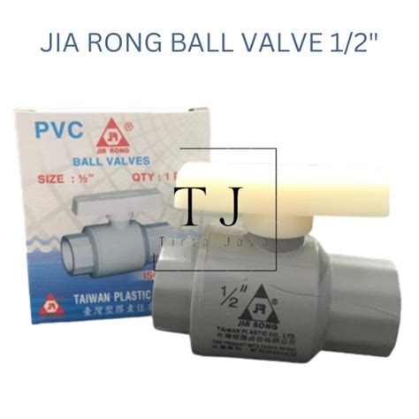 Jual Ball Valve Jia Rong Pvc Taiwan Inch Stop Kran Jiarong Pvc