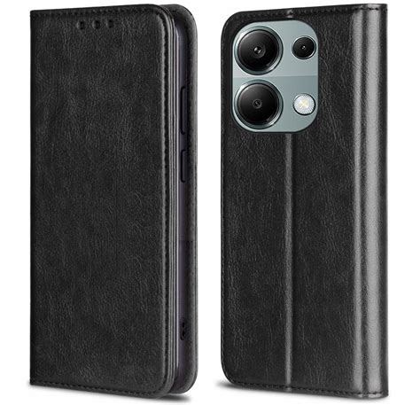 Etui do Xiaomi Redmi Note 13 Pro 4G SZKŁO 9H SKÓRZANE MAGNET CASE