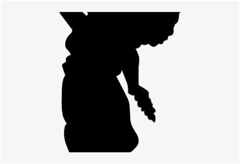 Silhouette Clipart Angel Angel Gabriel Silhouette Png Image