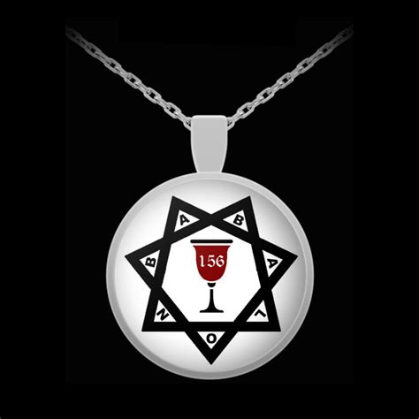 Esoteric Thelema Necklace Babalon 156 Symbol Aleister Etsy