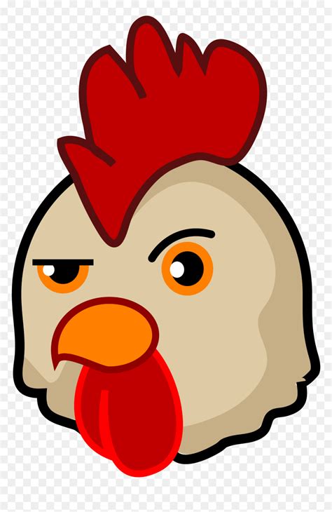 Chicken Head Cartoon Png Clipart , Png Download - Clipart Chicken Head ...