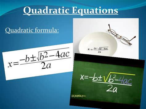 Ppt Quadratic Equations Powerpoint Presentation Id 6820016