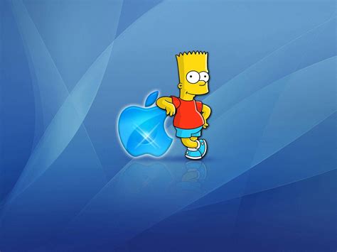 Download Bart Simpsons Apple Logo Wallpaper