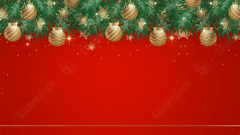 Snowflake Festival Red Texture Christmas Pretty Powerpoint Background