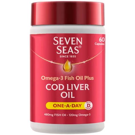 Seven Seas Pure Cod Liver Oil One A Day Capsules Pack Of