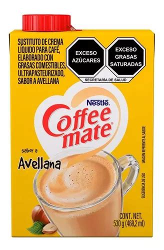 Sustituto De Crema Para Caf Coffee Mate L Quido Sabor Avellana G