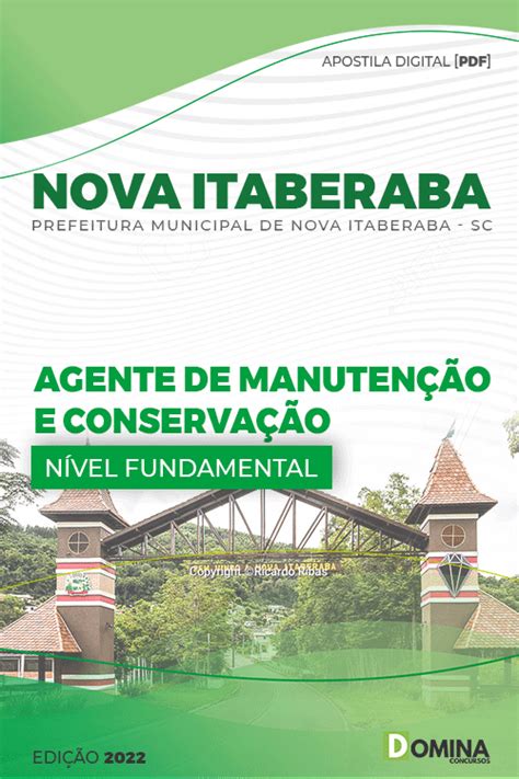 Apostila Pref Nova Itaberaba SC 2022 Agente Manutenção Conservação