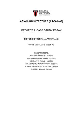 Jalan Ampang Case Study | PDF