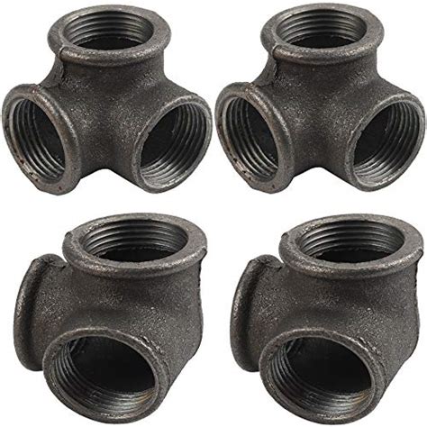 Gimiton Pack Way Pipe Fitting Malleable Iron Dn Black