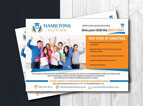 Pamphlet Design Tuition Class Tuition Banner Samples Ajakngiklan