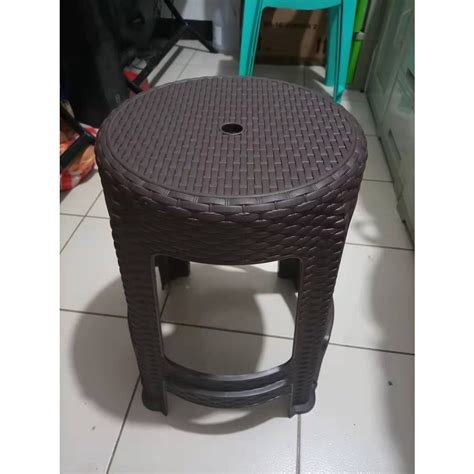 Sanyo Heavy Duty Rattan Stool Chair Round Best For Indoor Outdoor