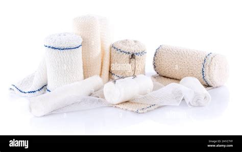 Different types of medical bandages, isolated on white Stock Photo - Alamy