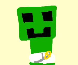 Cute Baby Creeper Minecraft - Drawception