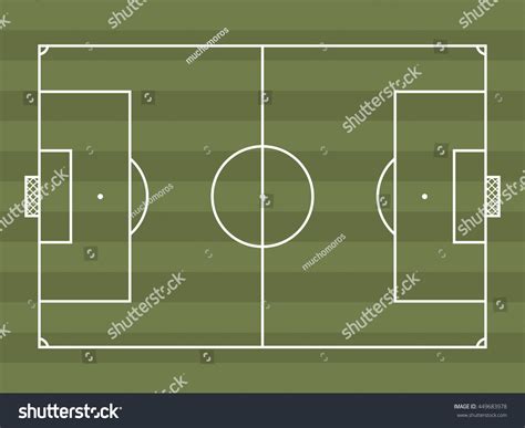 Football Soccer Pitch Design Can Be Stock Vector (Royalty Free ...