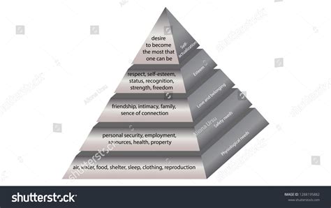 Maslows Hierarchy Needs Abraham Maslow Pyramid Stock Vector Royalty 18760 Hot Sex Picture