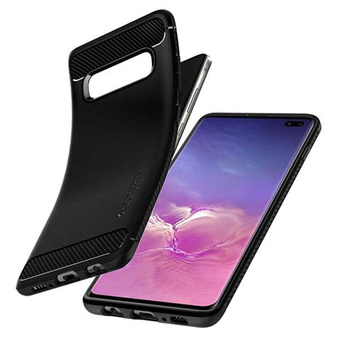 Funda Spigen Rugged Armor Para Samsung Galaxy S10 Plus Matte Black Sears