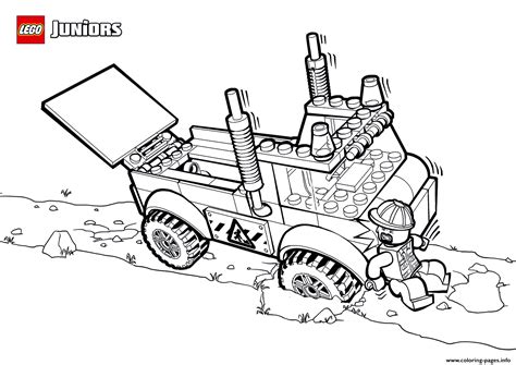 Lego Truck Coloring Page Printable