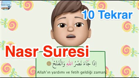 Nurettin Le Nasr Suresi 10 Tekrar Ezber Dualar YouTube