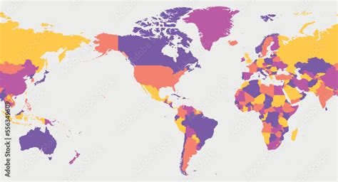 World Blank Map America Centered High Detailed Political Map Of Hot Sex Picture