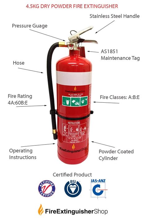 Buy 4 5kg Dry Powder Fire Extinguishers Online Today Lowest Prices