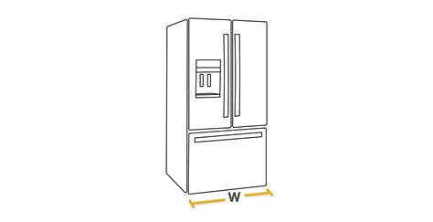 Refrigerator Sizes How To Measure Fridge Dimensions Whirlpool