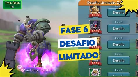 Centauro Vingativo Fase Desafio Limitado Lords Mobile Youtube