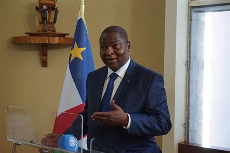 Centrafrique Faustin Archange Touad Ra Senvole Pour Le Congo