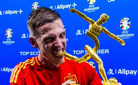 Official Dani Olmo Wins Euro Top Scorer Award All Football