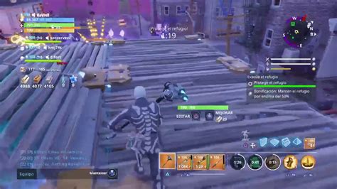 JUGANDO FORTNITE SALVAR EL MUNDO HACIENDO MISIONES MEJORANDO HEROES