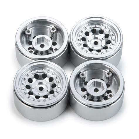 Pcs Set Inch Cnc Metal Beadlock Wheel Rims For Rc Crawler