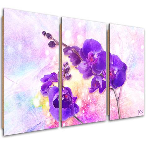 Quadro Deco Panel Paneli Fiore Di Orchidea Viola X