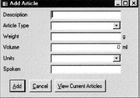 add articles form   add   class  discardable items
